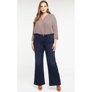 NYDJ Womens Teresa Wide Leg rapture dark wash sz 20W WJ85